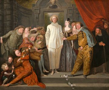 Antoine Watteau - The Italian Comedians