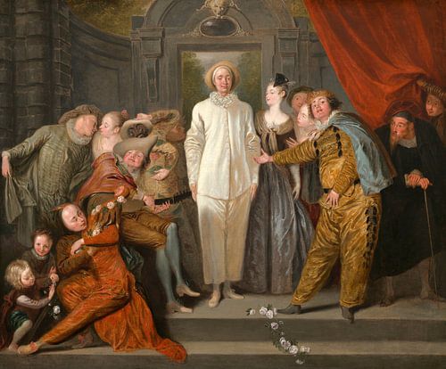 Antoine Watteau - The Italian Comedians