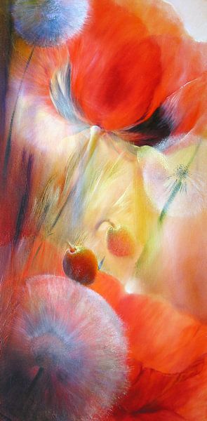 Poppies and dandelions____ by Annette Schmucker