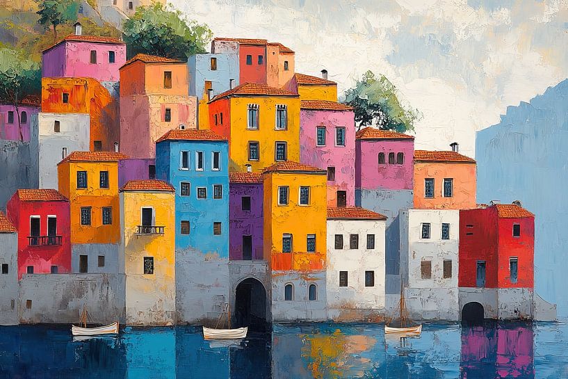 Turkey Painting | Reflections of Serenity in Turkey by Abstract Painting