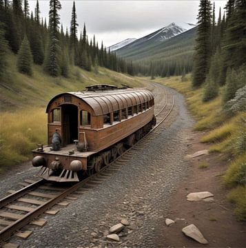 Old railway carriage by Gert-Jan Siesling