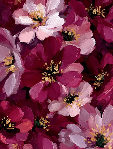 Diep Bourgondische Bloesem