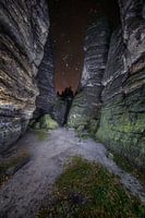 Starry sky in Saxon Switzerland