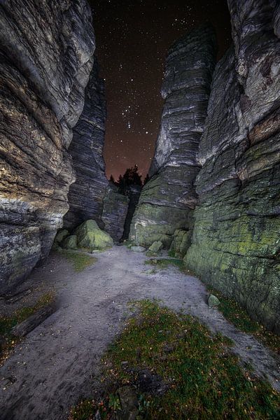 Sterrenhemel in Saksisch Zwitserland van Thomas Weber BGL