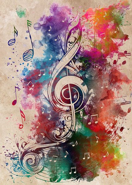 Violin key music art #music by JBJart Justyna Jaszke