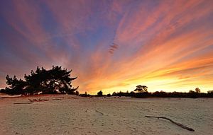 Coucher de soleil à Aekingerzand sur John Leeninga