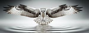 Ein Kreis aus Wasser | Fischadler auf der Jagd