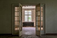 Dining room with French doors