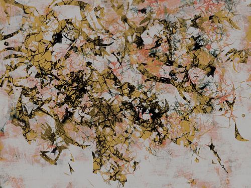 Gele mosterdboom in zacht warm licht.