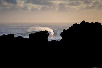 Golf breekt met zonsopkomst
