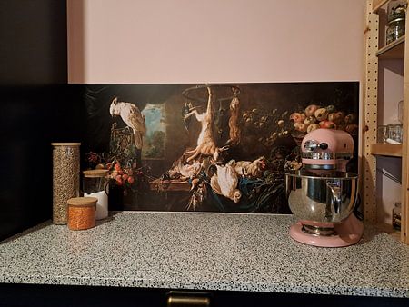 Still Life: Game, Vegetables, Fruit, Cockatoo, Adriaen van Utrecht