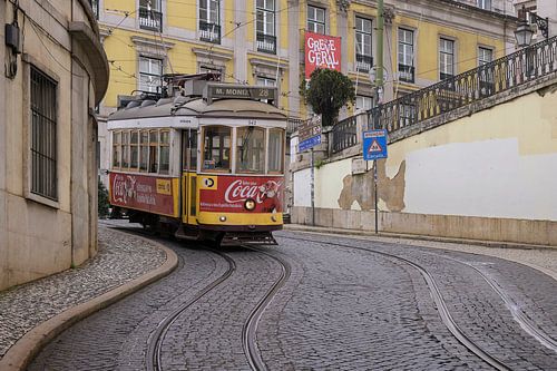 Tram 28 in Lisbon - Iconic tram in the historic streets of Portugal