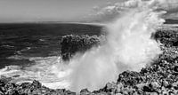 Incoming wave, Portugal van Chris van Kan thumbnail