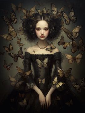 A lady and her butterflies 3. by Eye Candy Galore