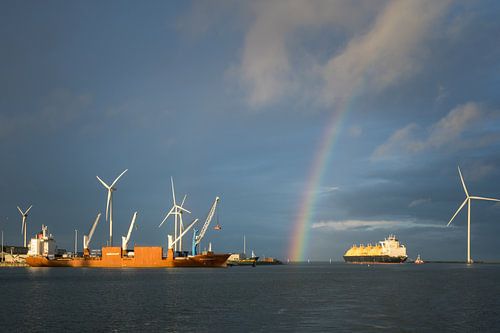 Eemshaven rainbow ships
