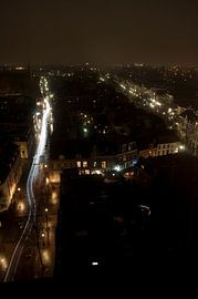 Nachtpanorama Voorstraat II, Utrecht von Maurice Moeliker