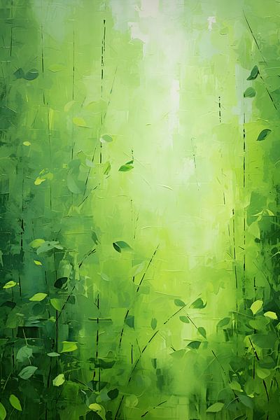 Abstract groen van NJ Midnight Studio