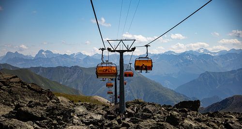 Uitzicht vanuit de Flimsattelbahn