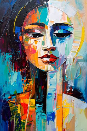 Vrouw, abstract modern...