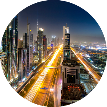 Sheikh Zayed Road Dubai van Rene Siebring