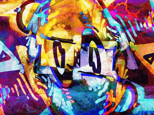 Modern, Abstract Digitaal Kunstwerk – Into Worlds I've Never Seen