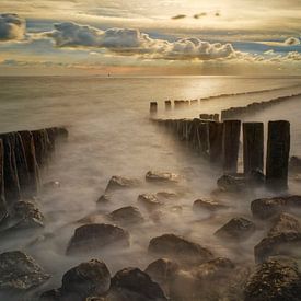 Sunset in Westkapelle Zeeland by KCleBlanc Photography