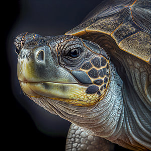 Portrait einer Schildkröte Illustration