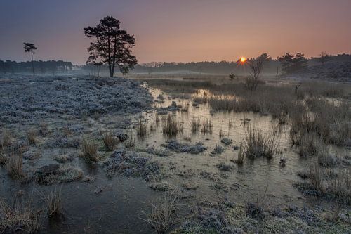 Sunrise Seen von Overasselt Haterstse Meres
