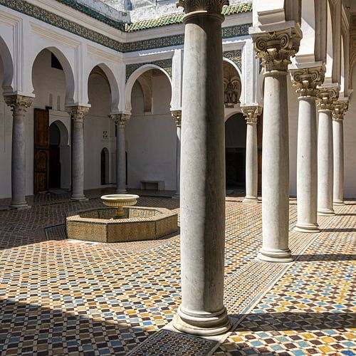 Centrale patio in het Kashba Museum in Tanger