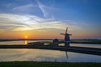 Sunset at the Mill of the North on Texel