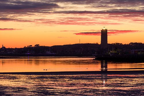 Silhouette with Brandaris lighthouse by Albert Wester Terschelling Photography