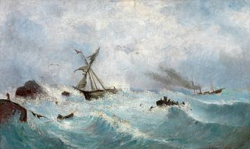 Karol Rafalowicz~Storm in de Zwarte Zee