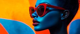 Futuristische Mode mit Sonnenbrille von Poster Art Shop