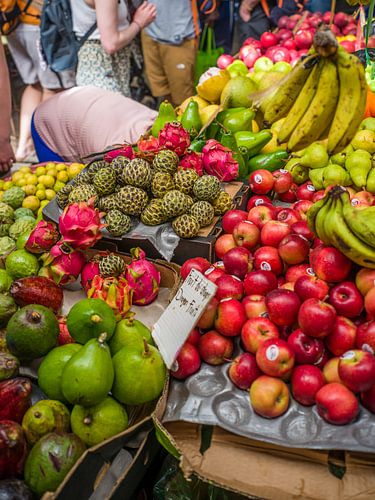 Fruit stall at the market in Centre de Flacq