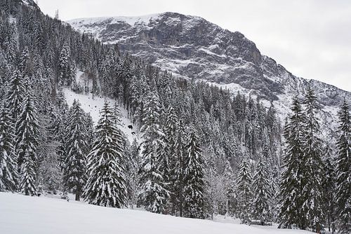 Winter in the mountains near Pertisau