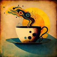 Koffie met een Abstracte Twist