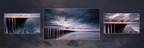 Zonsondergang in Cadzand-Bad