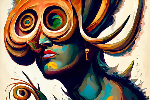 KI GOES ART - POP Art #7 von Nicole Holz