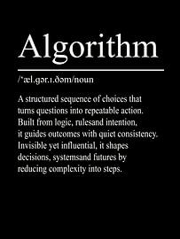 Algorithm Definition – Schwarz von WordsThatInspire