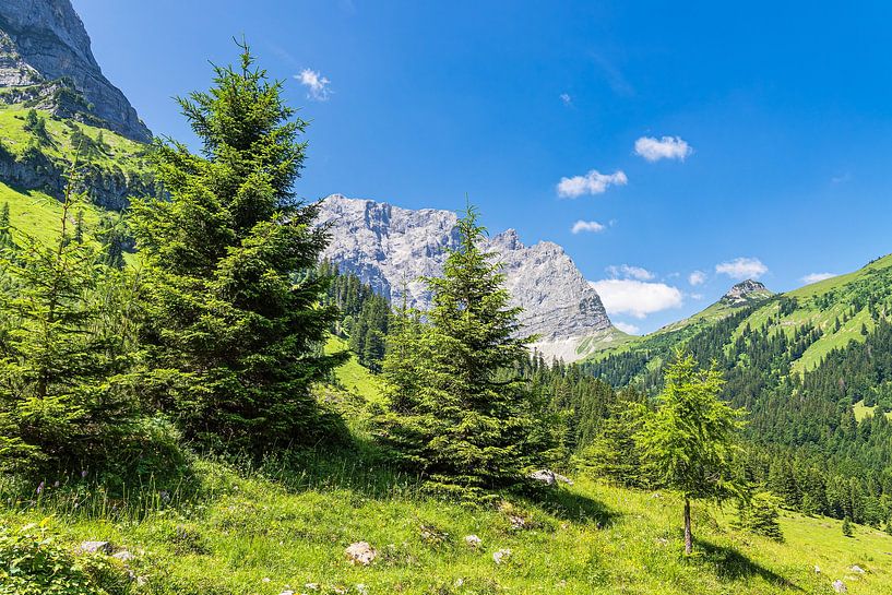 Paysage dans la vallée du Riß près de l'Eng Alm en Autriche par Rico Ködder