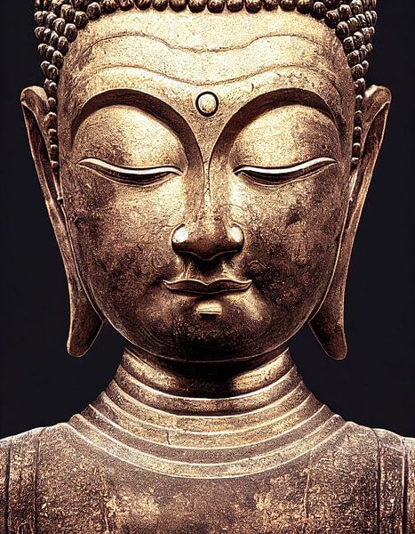 Buddha in bronze by Bert Nijholt
