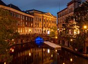 Utrecht Oudegracht in de avond van Marjolein van Middelkoop thumbnail