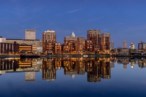 Rotterdam, "Little C" at sunset.