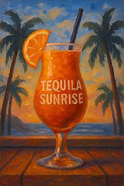 Peinture Tequila Sunrise. sur Johannes