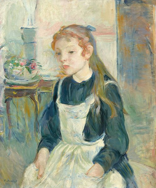 Berthe Morisot,Jeune fille avec un tablier par finemasterpiece