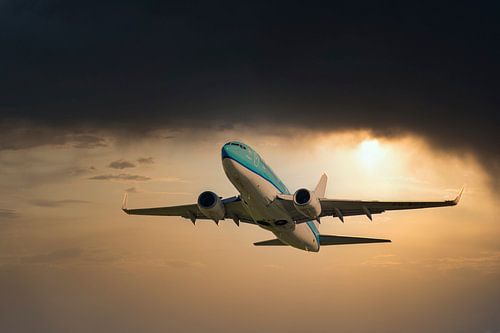 KLM Boeing 737-700, Registriernummer PH BGG. Name Koningseider
