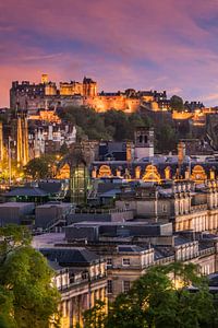 Wundervoller Sonnenuntergang in Edinburgh 