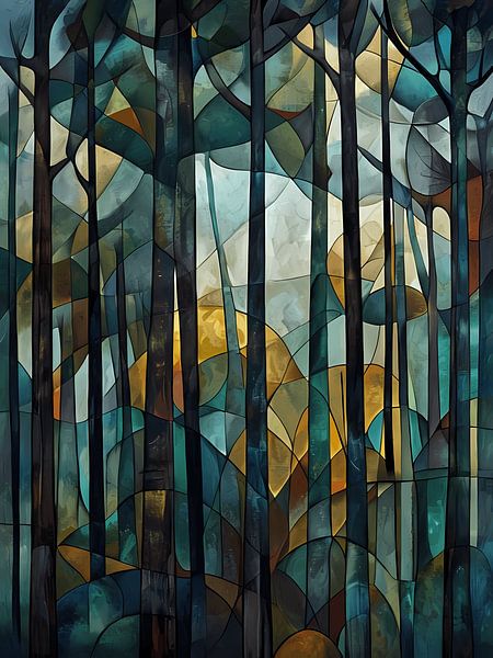 Forêt de vitraux par Artistic