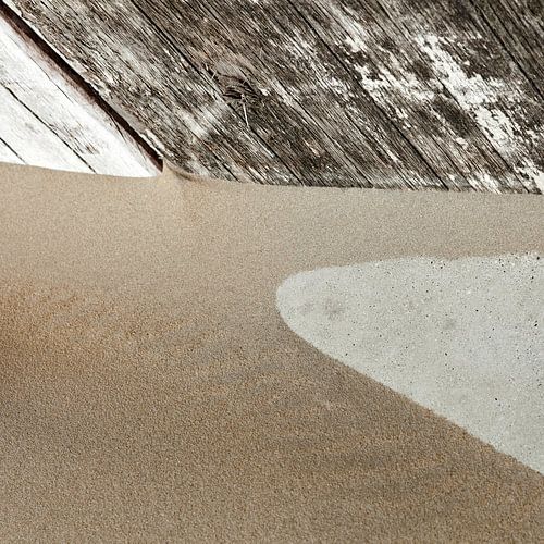 Sand structures on the beach