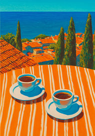 Espresso with a sea view – Italian atmosphere on the Mediterranean